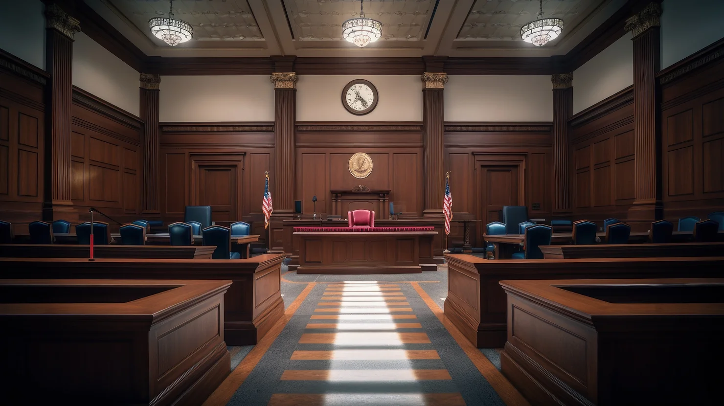 A Kent County Michigan court room where persons charged with an OWI will have their hearing.